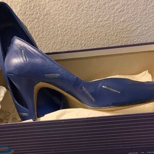 Retro Blue Women's Heels